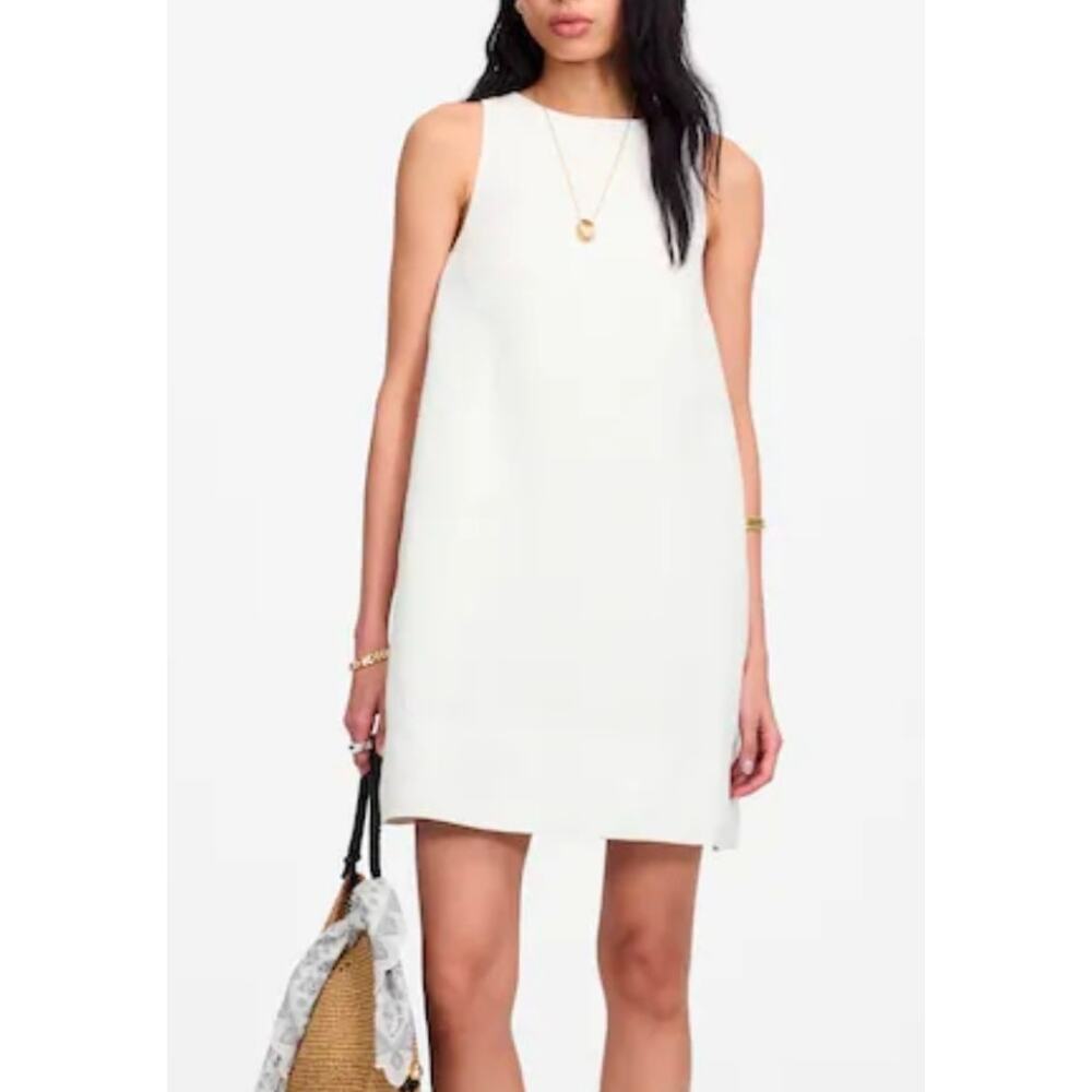 Madewell Mini Shift Dress in Linen Size M NWT